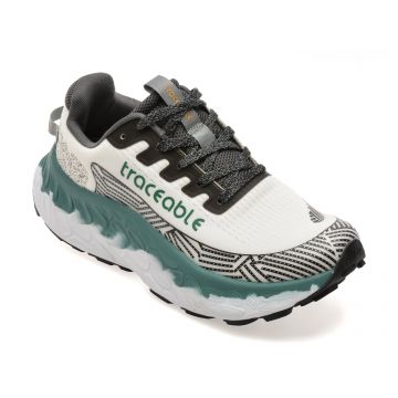 Pantofi sport TRACEABLE albi, 6655, din material textil