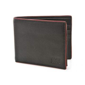 Portofel COVERI negru, C1121, din piele naturala Portofel COVERI negru, C1121, din piele naturala