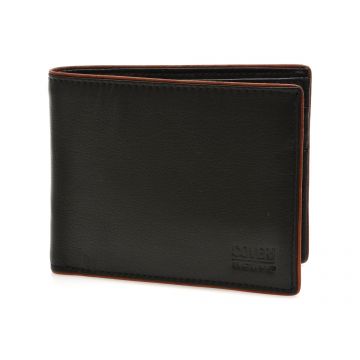 Portofel COVERI negru, C1121, din piele naturala Portofel COVERI negru, C1121, din piele naturala