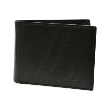 Portofel POLOCLUB negru, PCP9012, din piele naturala Portofel POLOCLUB negru, PCP9012, din piele naturala