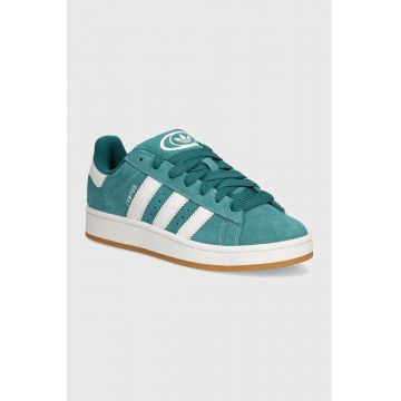 adidas Originals sneakers din piele intoarsă Campus 00s culoarea verde, ID1437 adidas Originals sneakers din piele intoarsă Campus 00s culoarea verde, ID1437
