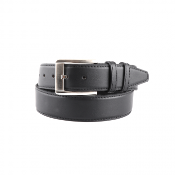 Curea barbati Benvenuti neagra din piele cu cusaturi decorative 4bcu40642n Curea barbati Benvenuti neagra din piele cu cusaturi decorative 4bcu40642n
