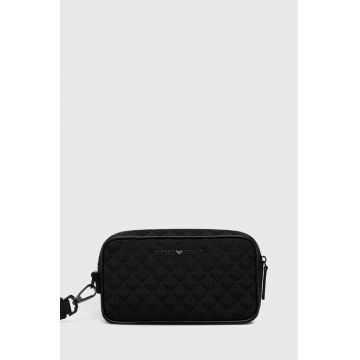 Emporio Armani portfard culoarea negru Emporio Armani portfard culoarea negru