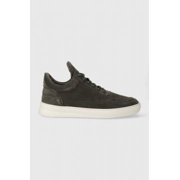 Filling Pieces sneakers din piele întoarsă Low top Suede culoarea verde Filling Pieces sneakers din piele întoarsă Low top Suede culoarea verde