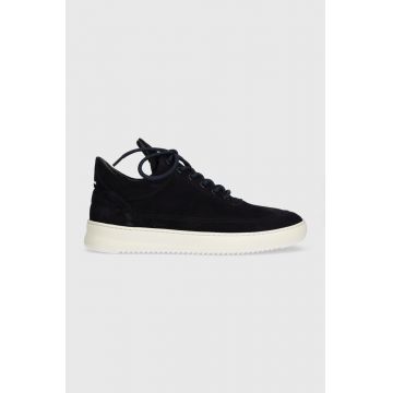 Filling Pieces sneakers din piele întoarsă Low top Suede Organic culoarea bleumarin, 10122791658 Filling Pieces sneakers din piele întoarsă Low top Suede Organic culoarea bleumarin, 10122791658