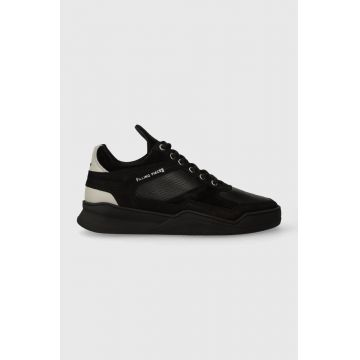 Filling Pieces sneakers din piele Low top Ghost Paneled culoarea negru, 10120631284 Filling Pieces sneakers din piele Low top Ghost Paneled culoarea negru, 10120631284