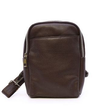 Geantă crossbody bărbați Benvenuti maro din piele 263BGEA6499M Geantă crossbody bărbați Benvenuti maro din piele 263BGEA6499M