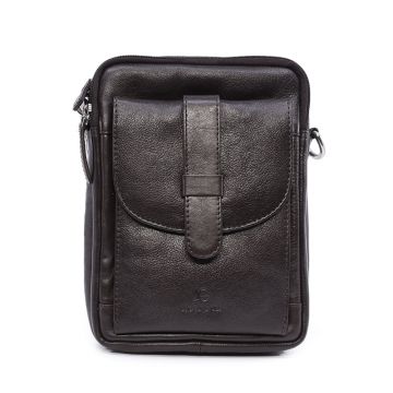 Geantă crossbody bărbati Luca di Gioia neagră din piele 266BGEA6497N Geantă crossbody bărbati Luca di Gioia neagră din piele 266BGEA6497N