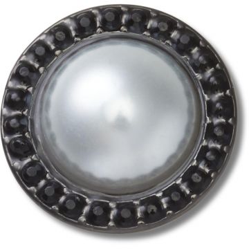 Jibbitz Crocs Pearl with Black Gem Base Jibbitz Crocs Pearl with Black Gem Base