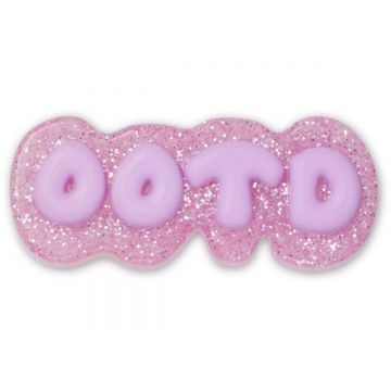 Jibbitz Crocs Purple Glitter OOTD