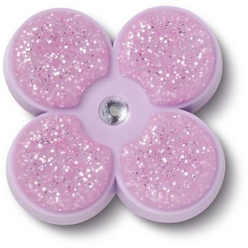 Jibbitz Crocs Tiny Purple Glitter Flower