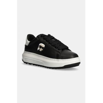 Karl Lagerfeld sneakers din piele KAPRI culoarea negru, KL57530 Karl Lagerfeld sneakers din piele KAPRI culoarea negru, KL57530