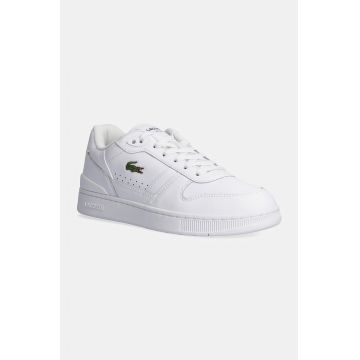 Lacoste sneakers din piele T-Clip Set culoarea alb, 48SMA0031 Lacoste sneakers din piele T-Clip Set culoarea alb, 48SMA0031