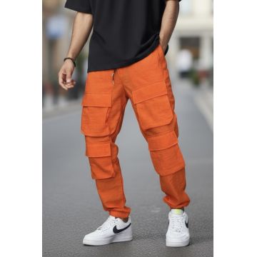 Pantaloni de trening cargo  orange  conici Y239 21-4.1 Pantaloni de trening cargo  orange  conici Y239 21-4.1
