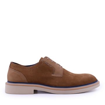 Pantofi derby bărbați Luca di Gioia cognac din piele întoarsă 719BP4050VCO Pantofi derby bărbați Luca di Gioia cognac din piele întoarsă 719BP4050VCO