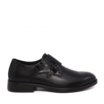 Pantofi tip Monk barbati Benvenuti negri din piele 202bp6612n Pantofi tip Monk barbati Benvenuti negri din piele 202bp6612n