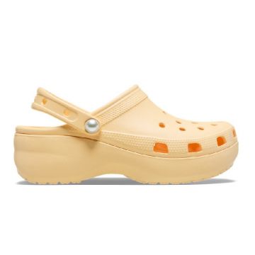 Papuci Crocs Classic Platform Pearl Clog Papuci Crocs Classic Platform Pearl Clog