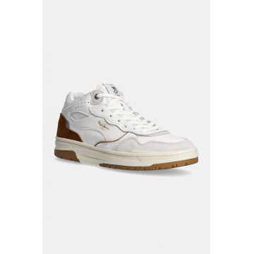 Pepe Jeans sneakers din piele PMS00032 culoarea alb, CHESTER EVOLUTION M Pepe Jeans sneakers din piele PMS00032 culoarea alb, CHESTER EVOLUTION M