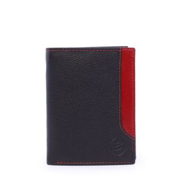 Portmoneu bărbați Benvenuti negru cu roșu din piele 263BPU3270N Portmoneu bărbați Benvenuti negru cu roșu din piele 263BPU3270N