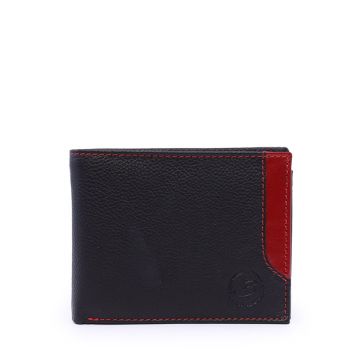 Portmoneu bărbați Benvenuti negru cu roșu din piele 263BPU3270WN Portmoneu bărbați Benvenuti negru cu roșu din piele 263BPU3270WN