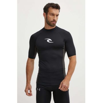 Rip Curl tricou de înot culoarea negru