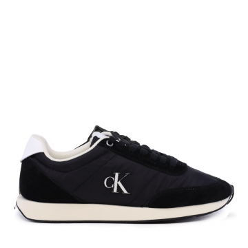 Sneakers bărbați Ck Calvin Klein negri din piele și textil 2370BP01361VN Sneakers bărbați Ck Calvin Klein negri din piele și textil 2370BP01361VN