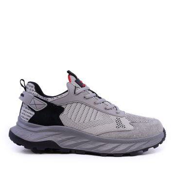 Sneakers tip running bărbați Luca di Gioia gri din piele și textil 3919BPS195GR Sneakers tip running bărbați Luca di Gioia gri din piele și textil 3919BPS195GR