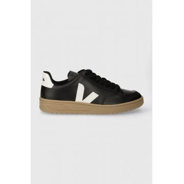 Veja sneakers din piele V-12 culoarea negru, XD0203638 Veja sneakers din piele V-12 culoarea negru, XD0203638