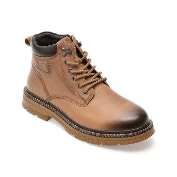 Bocanci OTTER maro, M75377, din piele naturala