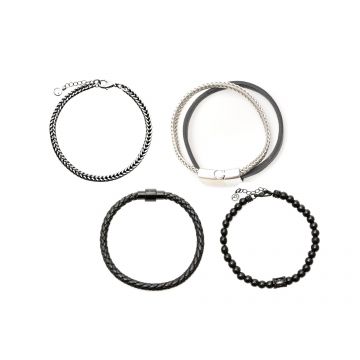 Bratara ALDO neagra, DANNIELL 971, din metal