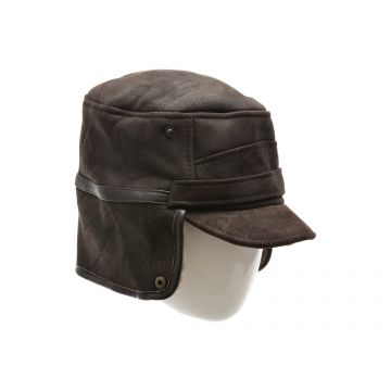 Caciula KLOP maro, 13K, din piele naturala Caciula KLOP maro, 13K, din piele naturala