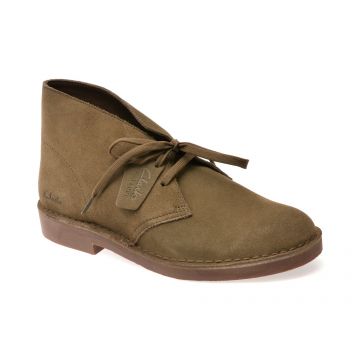 Ghete CLARKS kaki, DESERT BT EVO, din piele intoarsa Ghete CLARKS kaki, DESERT BT EVO, din piele intoarsa