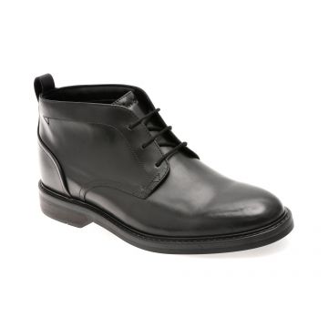 Ghete elegante CLARKS negre, ALDWIN CHUKKA, din piele naturala Ghete elegante CLARKS negre, ALDWIN CHUKKA, din piele naturala