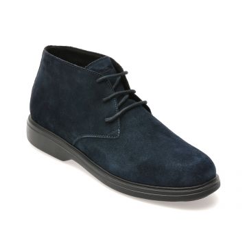 Ghete GEOX bleumarin, U16DCB, din piele intoarsa Ghete GEOX bleumarin, U16DCB, din piele intoarsa
