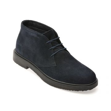 Ghete GEOX bleumarin, U46H9A, din piele intoarsa Ghete GEOX bleumarin, U46H9A, din piele intoarsa