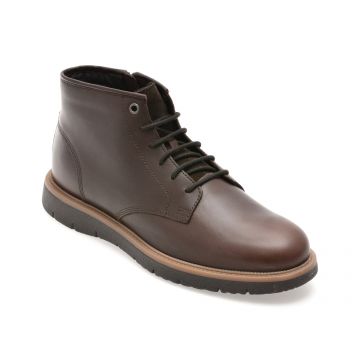 Ghete GEOX maro, U56M7B, din piele naturala Ghete GEOX maro, U56M7B, din piele naturala
