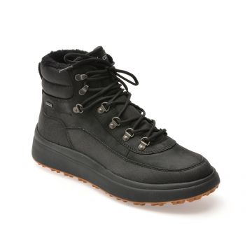 Ghete GEOX negre, U46FZD, din piele naturala Ghete GEOX negre, U46FZD, din piele naturala
