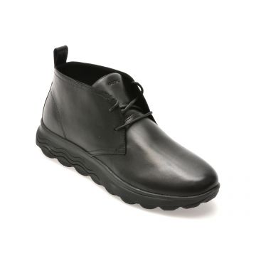 Ghete GEOX negre, U56BYB, din piele naturala Ghete GEOX negre, U56BYB, din piele naturala