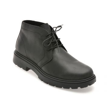 Ghete GEOX negre, U56FRA, din piele naturala Ghete GEOX negre, U56FRA, din piele naturala
