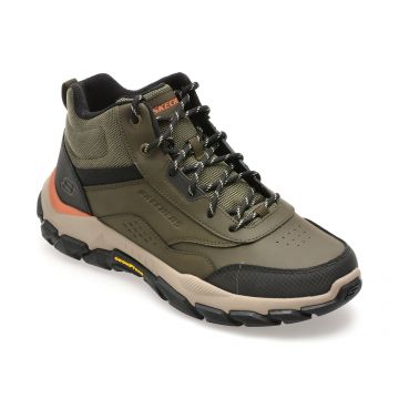 Ghete SKECHERS kaki, SANTORO, din piele naturala Ghete SKECHERS kaki, SANTORO, din piele naturala