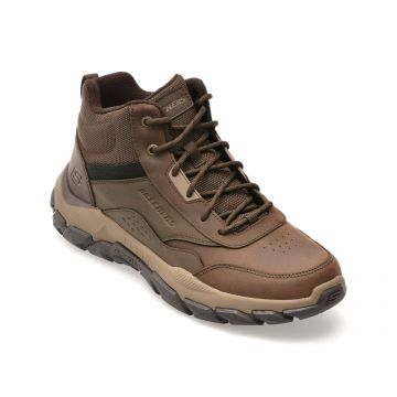 Ghete SKECHERS maro, SANTORO, din piele naturala Ghete SKECHERS maro, SANTORO, din piele naturala