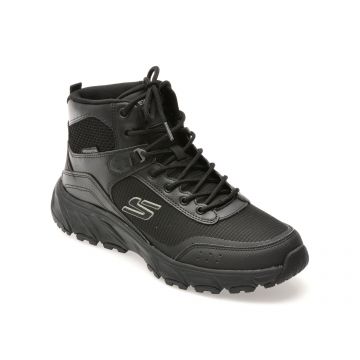 Ghete SKECHERS negre, HILLCREST 2.0, din material textil Ghete SKECHERS negre, HILLCREST 2.0, din material textil