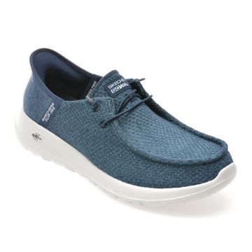 Mocasini SKECHERS bleumarin, GO WALK MAX, din material textil Mocasini SKECHERS bleumarin, GO WALK MAX, din material textil