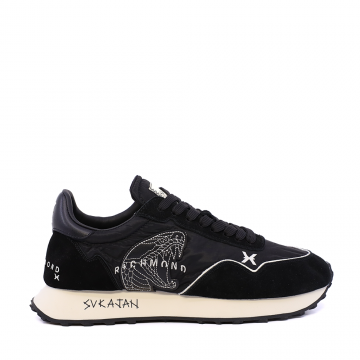 Pantofi bărbați JOHN RICHMOND negri din piele și textil 2260BP29119N Pantofi bărbați JOHN RICHMOND negri din piele și textil 2260BP29119N