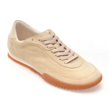 Pantofi sport BOSS bej, 8707, din piele intoarsa