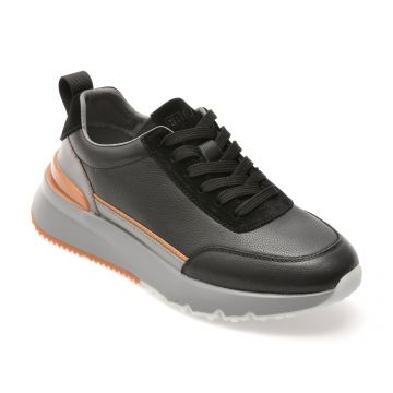 Pantofi sport EPICA negri, LN14, din piele naturala Pantofi sport EPICA negri, LN14, din piele naturala
