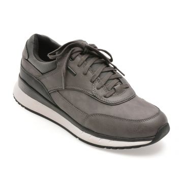 Pantofi sport GEOX gri, U56M6A, din piele ecologica