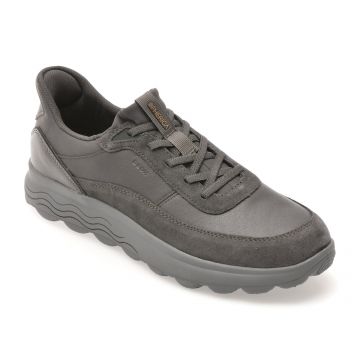 Pantofi sport GEOX gri, U56MPA, din piele naturala