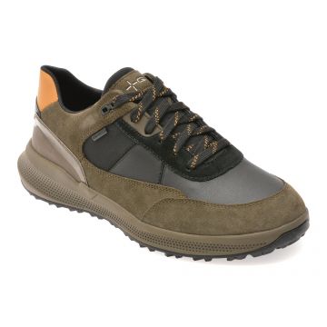 Pantofi sport GEOX negri, U36E0A, din piele naturala Pantofi sport GEOX negri, U36E0A, din piele naturala