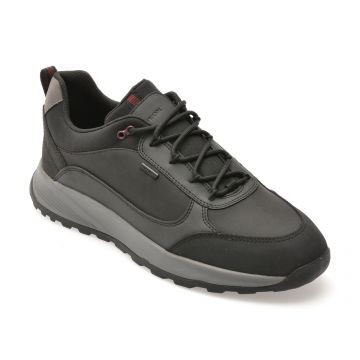 Pantofi sport GEOX negri, U55EZA, din piele ecologica